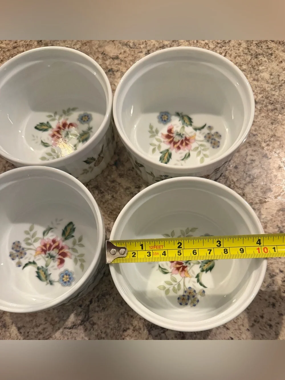 Vintage Andrea by Sadek Buckingham Pattern, set of 4 Ramekins 8805